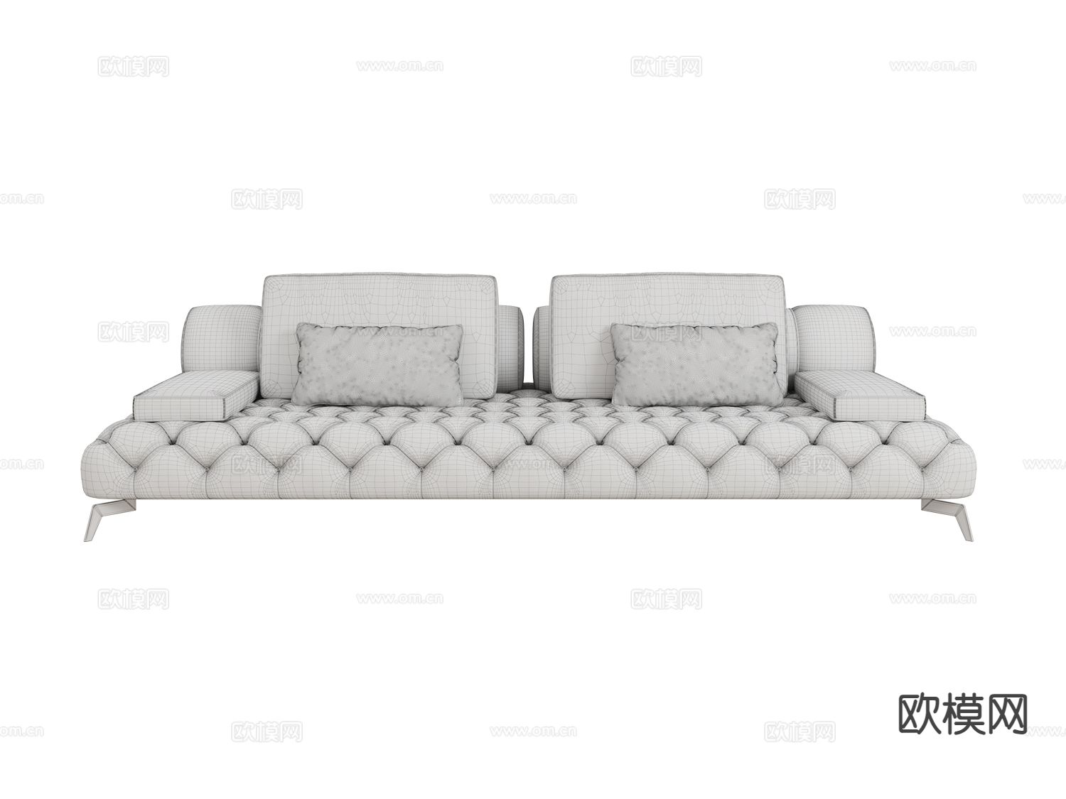 roberto cavalli-Darlington- 双人沙发3d模型下载（渲染图2）