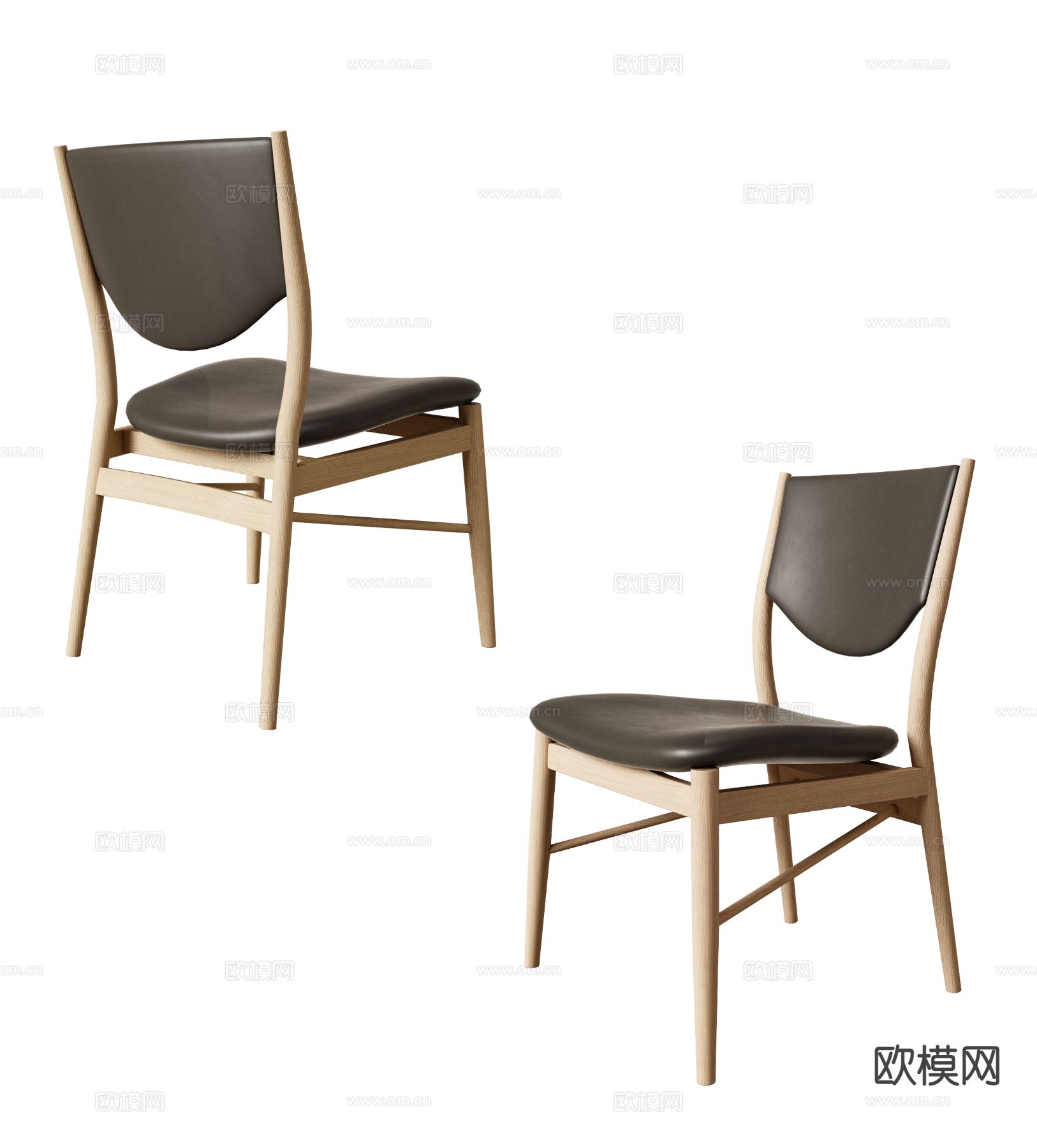 意式椅子 餐椅3d模型下载