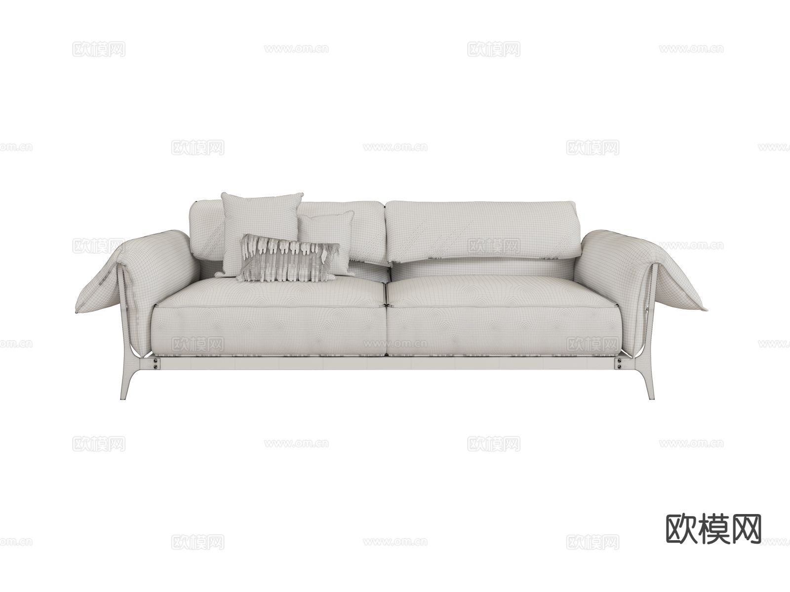 roberto cavalli-Montego 双人沙发 软体沙发3d模型下载（渲染图2）