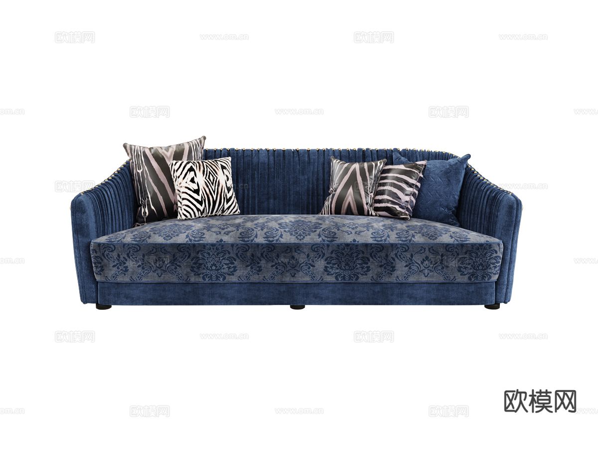 roberto cavalli-Sharpei 双人沙发 软体沙发3d模型下载（渲染图1）