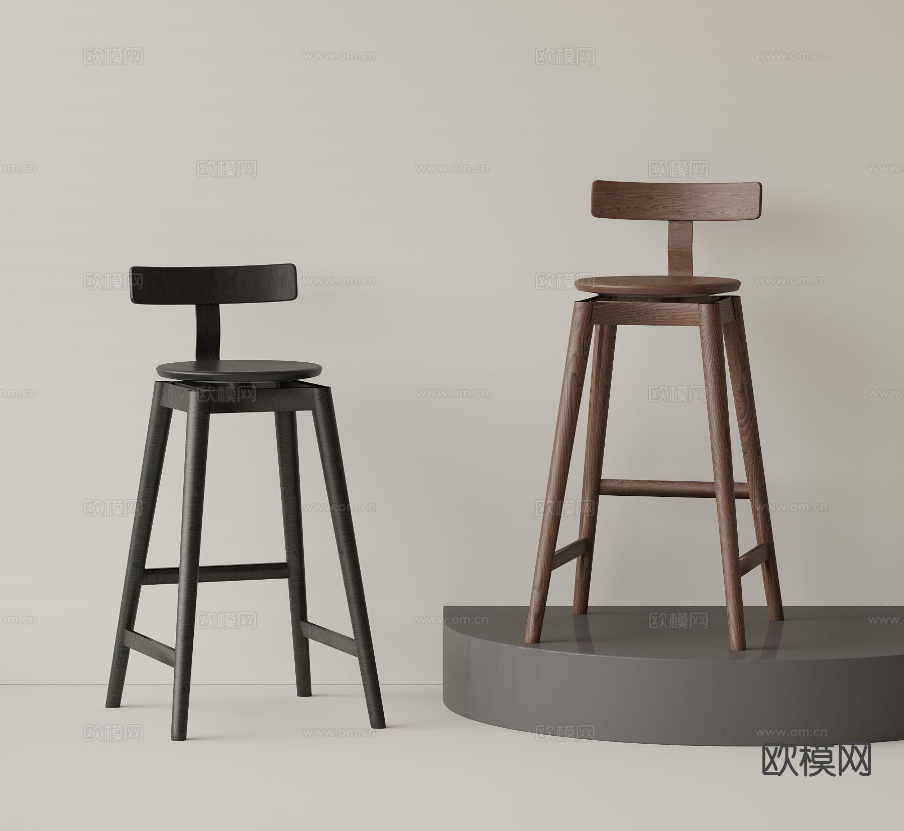 现代吧椅 吧凳 吧台椅3d模型下载