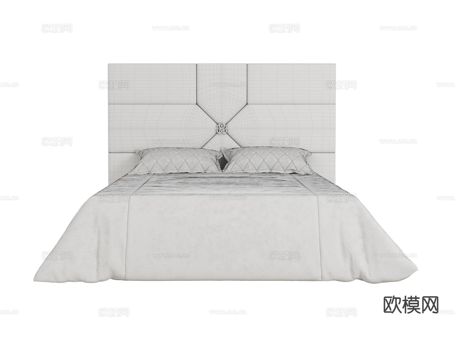 roberto cavalli-Springs- 现代双人床3d模型下载（渲染图2）