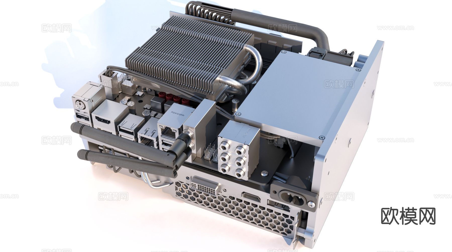 主机主板 3C电器su模型下载（渲染图2）