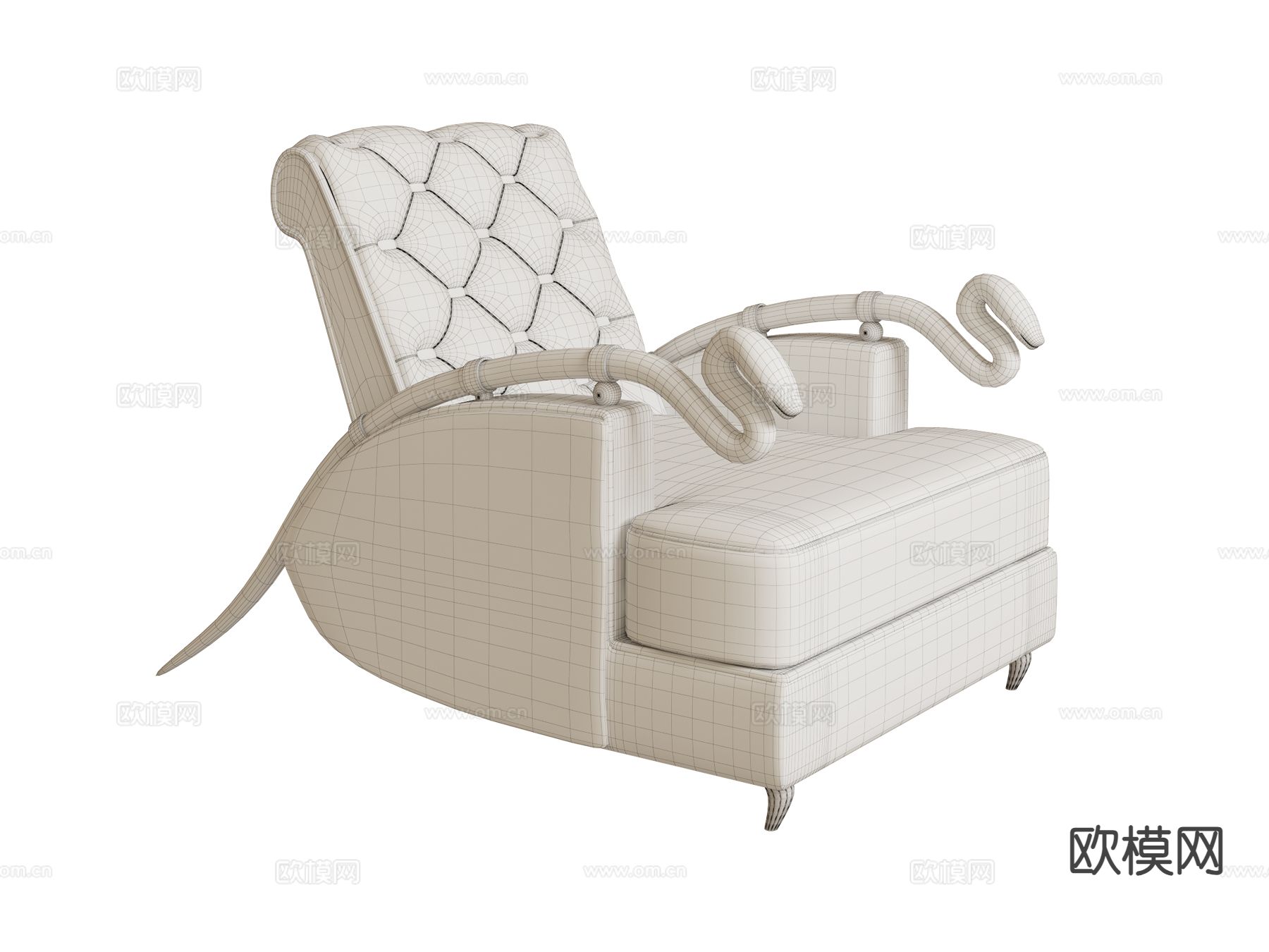 roberto cavalli Snake 休闲椅3d模型下载（渲染图2）