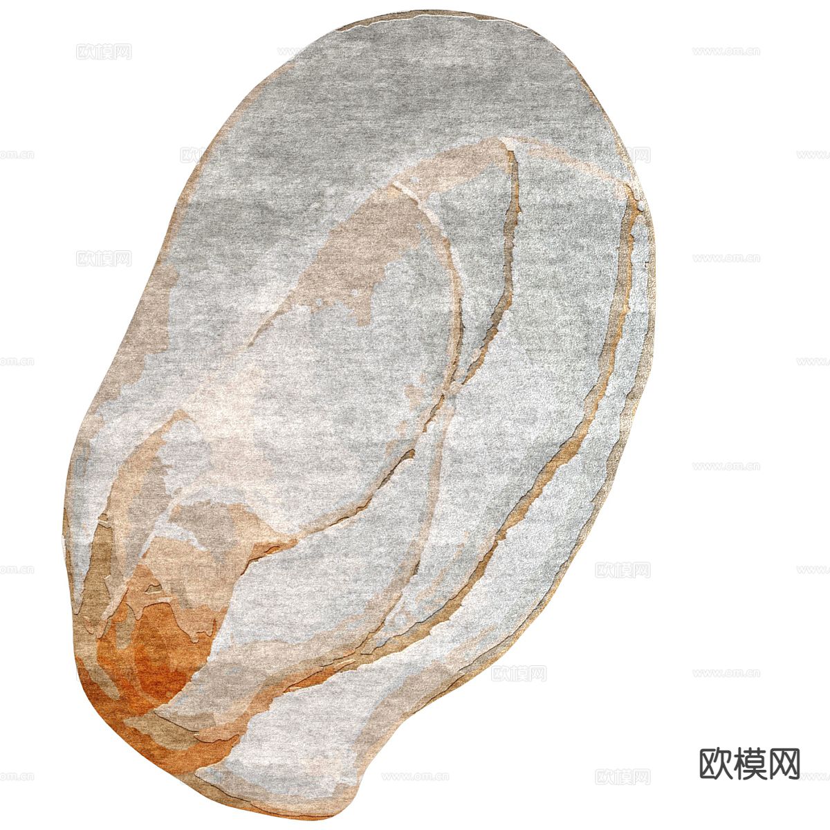 异形地毯 不规则地毯3d模型下载