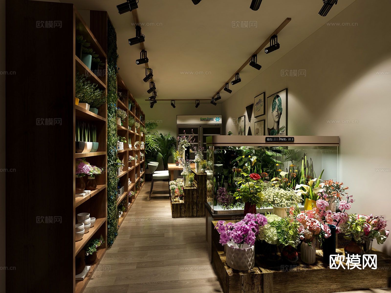 现代花店3d模型下载