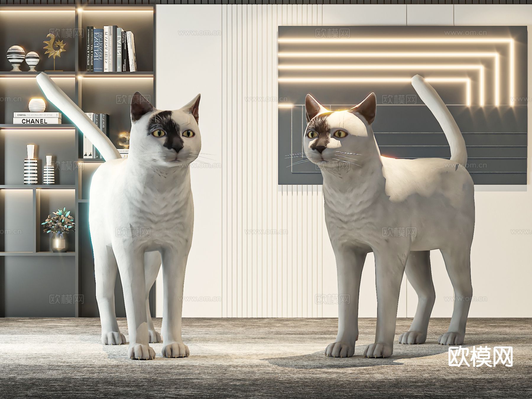 小猫 猫咪3d模型下载