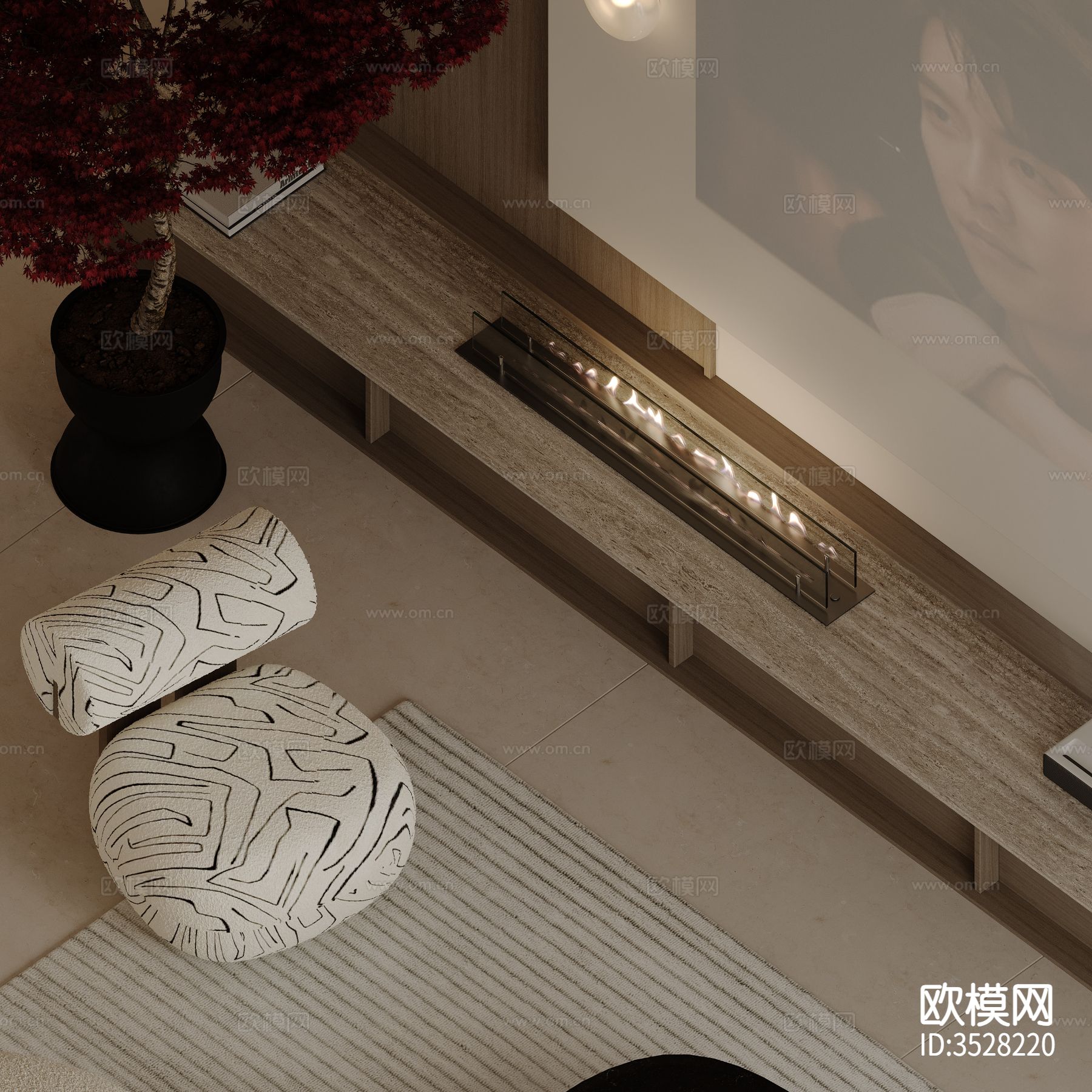 原木风客餐厅效果图下载（渲染图9）