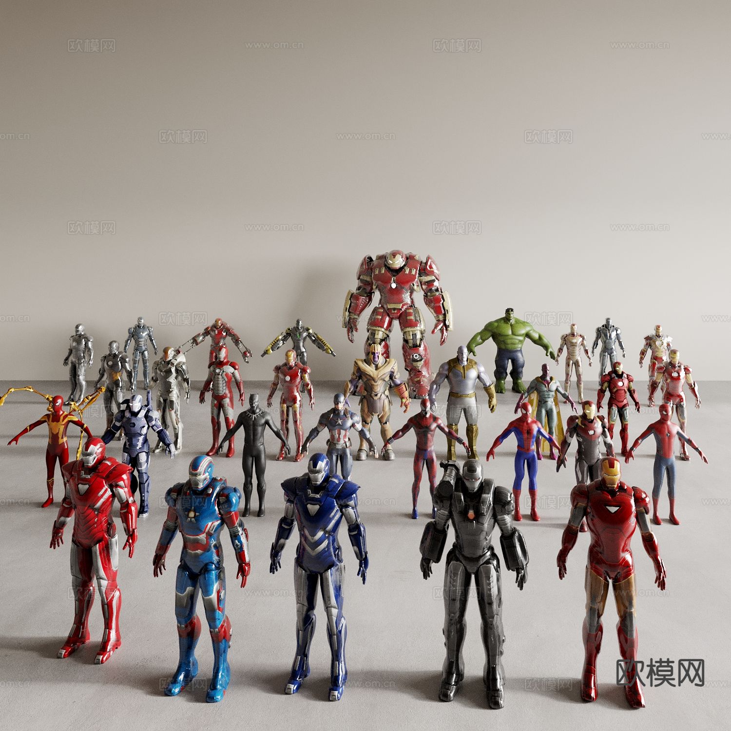 漫威潮玩 雕塑 手办摆件3d模型下载