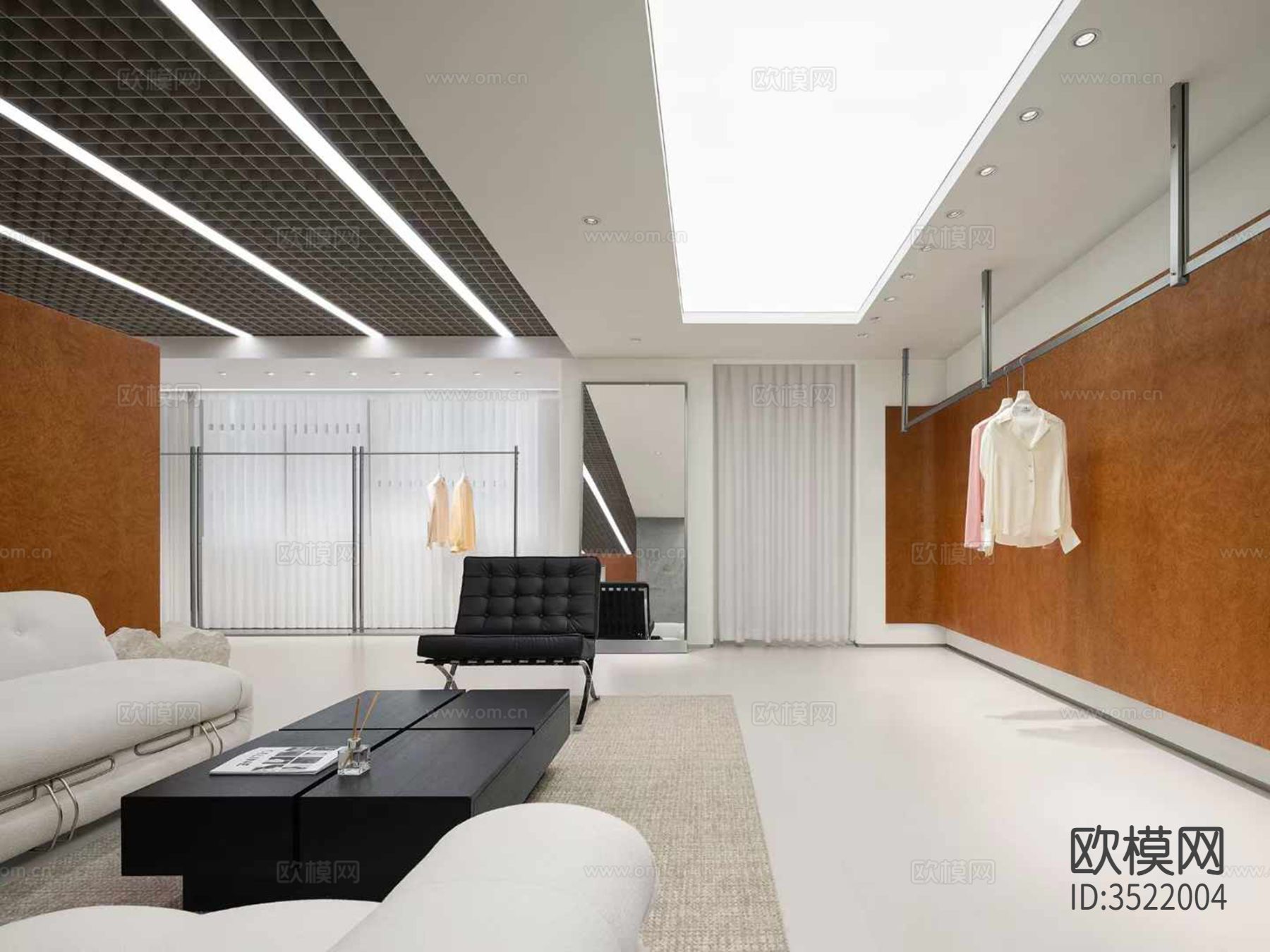 现代服装展厅效果图下载（渲染图5）