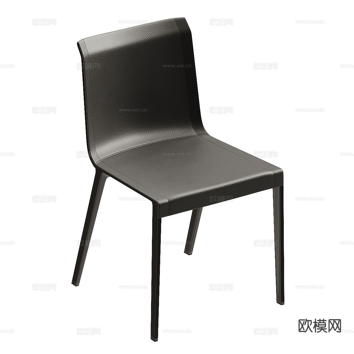 B&B Italia Charlotte 意式椅子 餐椅3d模型下载（渲染图3）