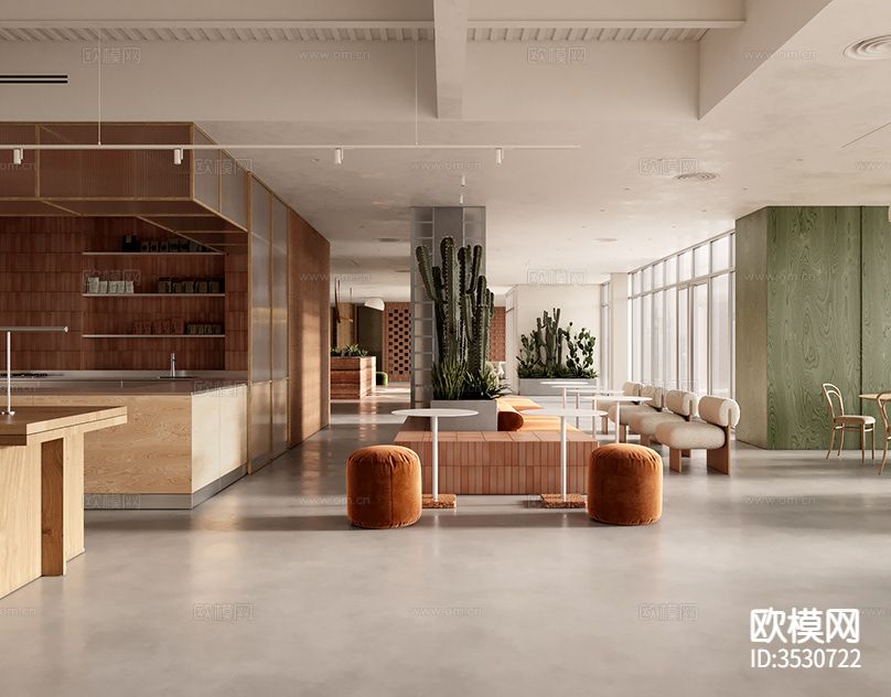 现代酒店大堂过道效果图下载（渲染图5）