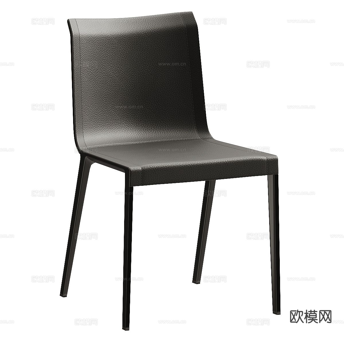 B&B Italia Charlotte 意式椅子 餐椅3d模型下载（渲染图2）