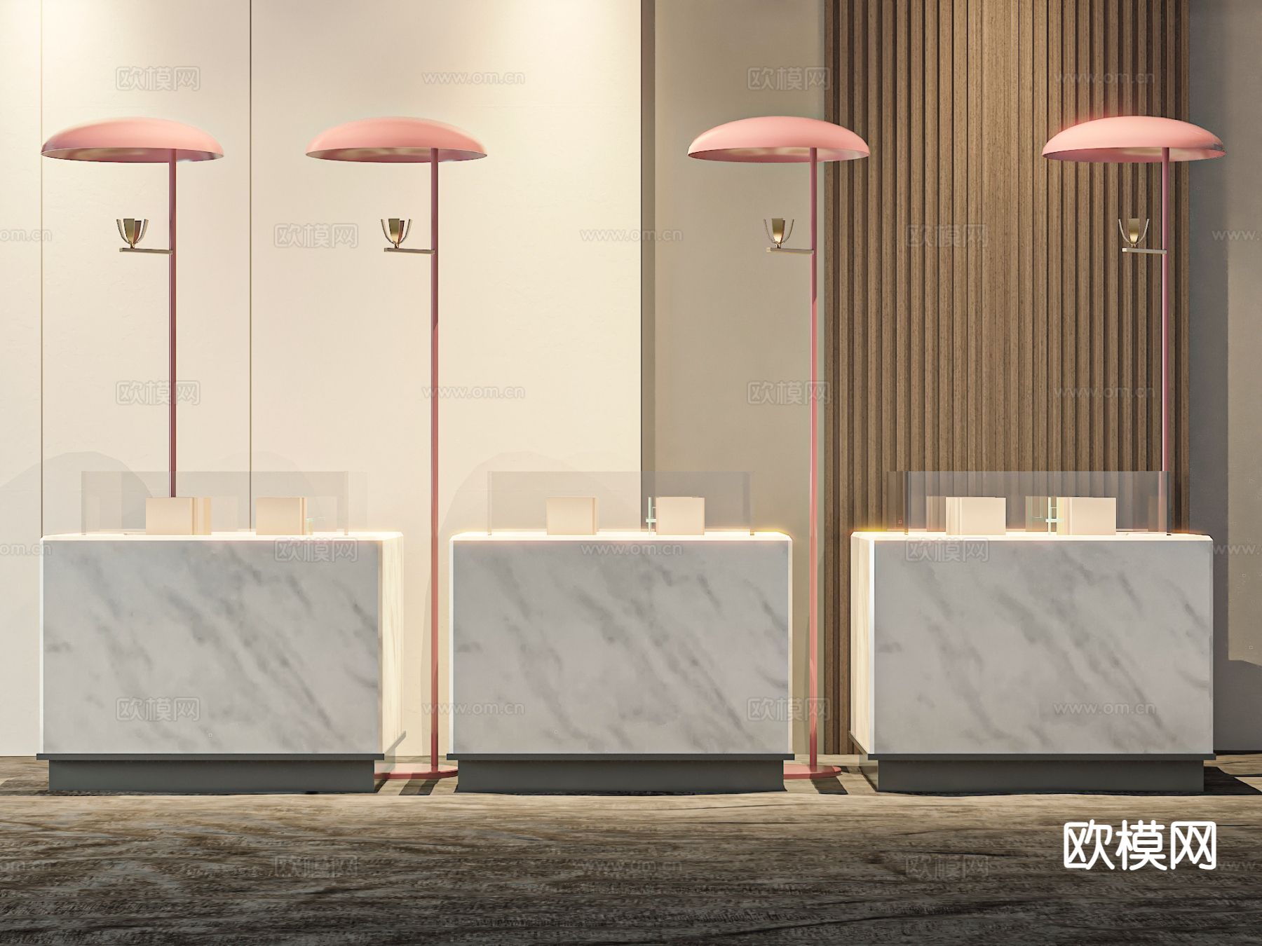 吧台 岛台 展示台3d模型下载