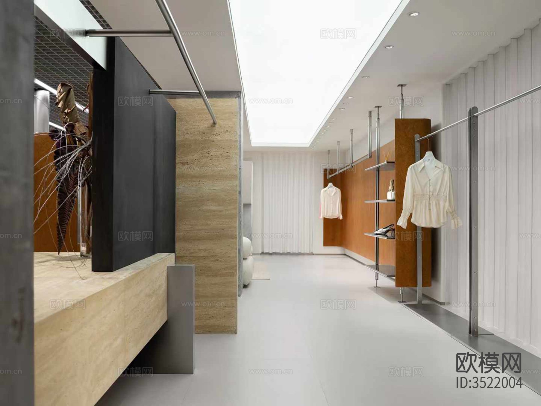 现代服装展厅效果图下载（渲染图8）