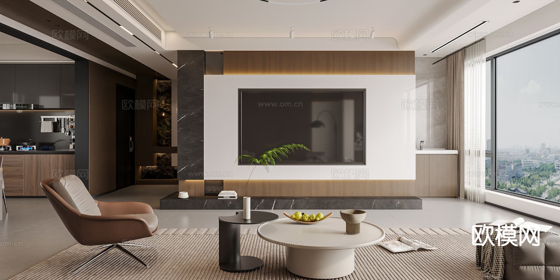 意式客餐厅3d模型下载（渲染图3）