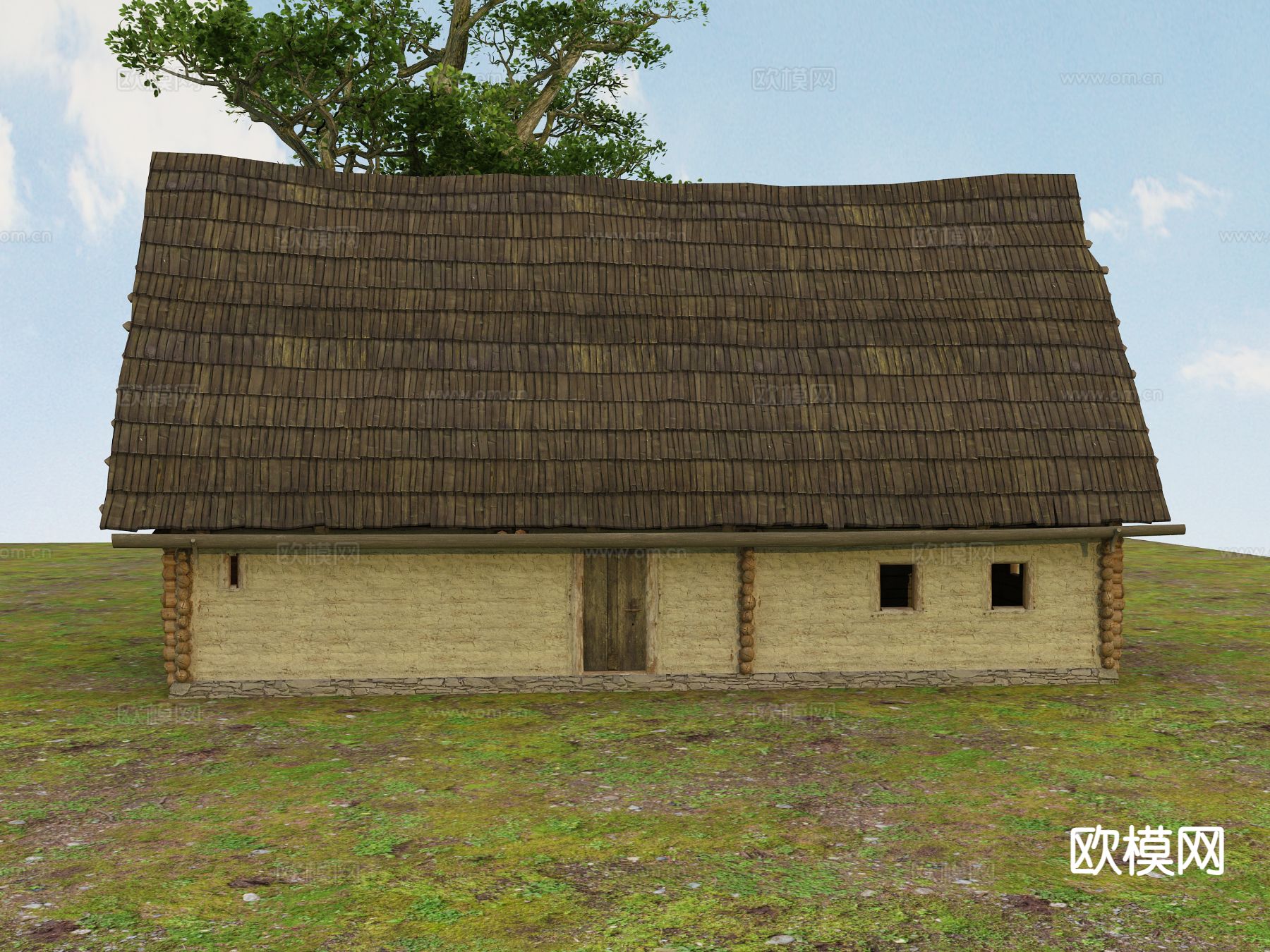 乡村民房 农村住宅外观3d模型下载