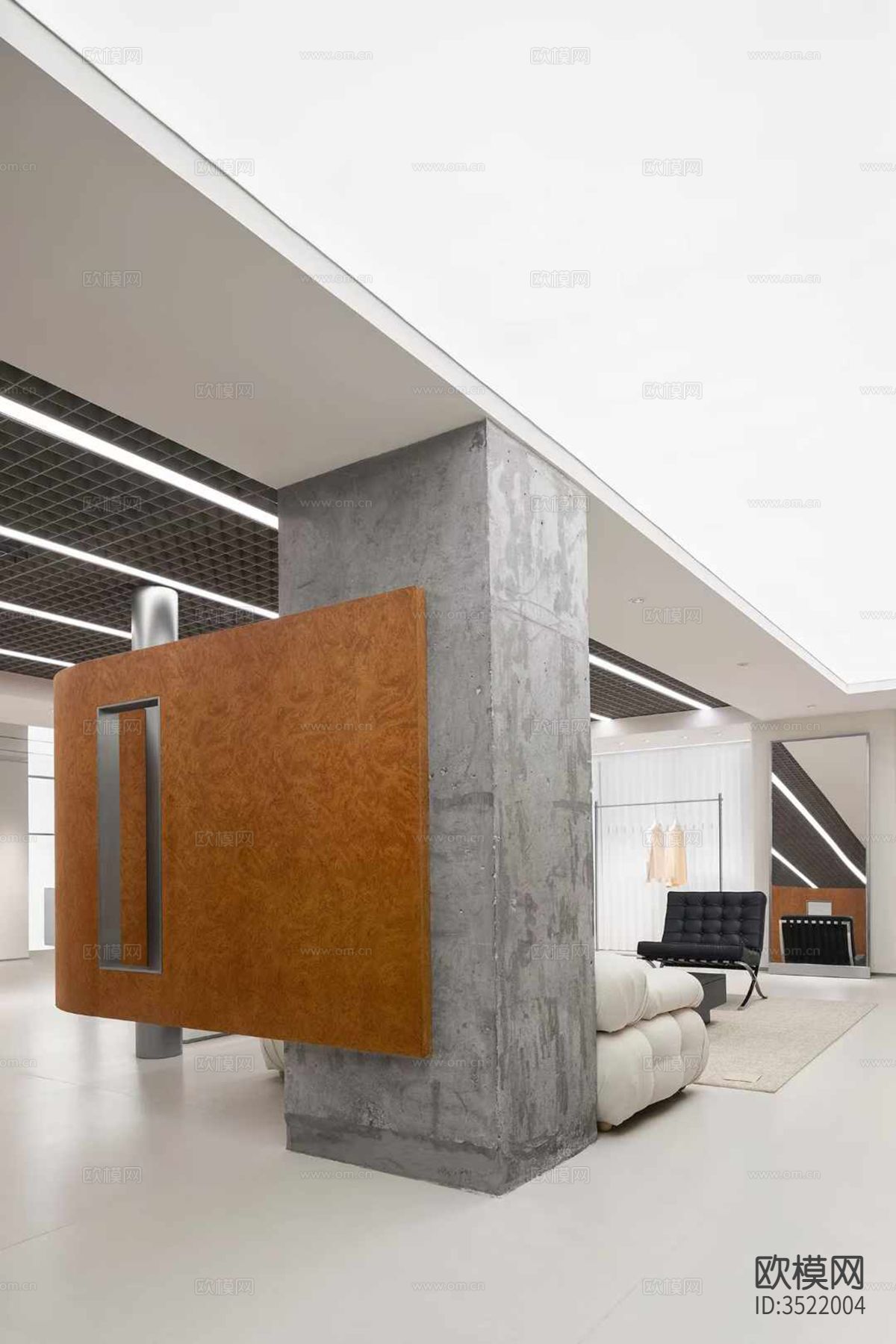 现代服装展厅效果图下载（渲染图7）