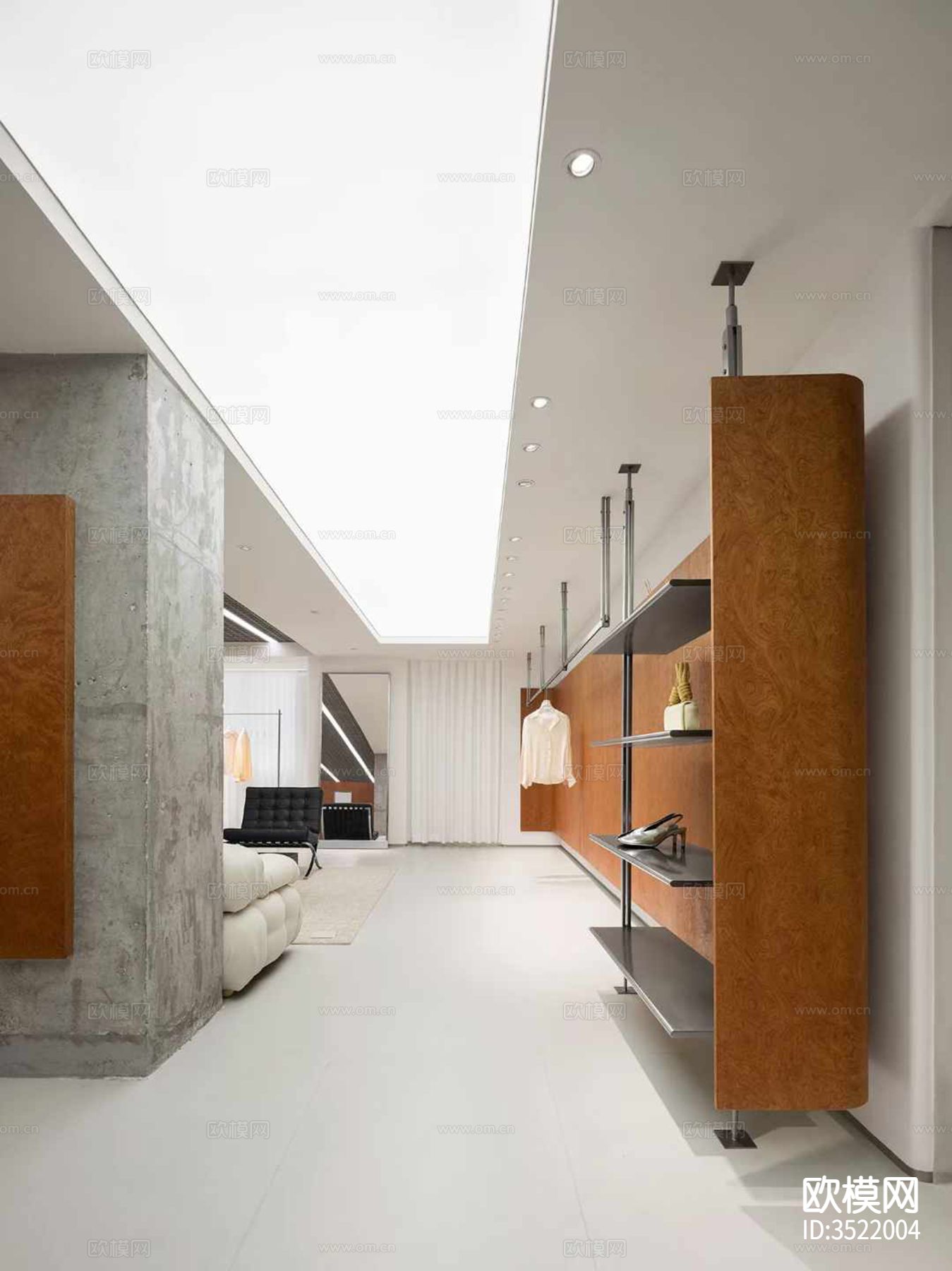 现代服装展厅效果图下载（渲染图6）