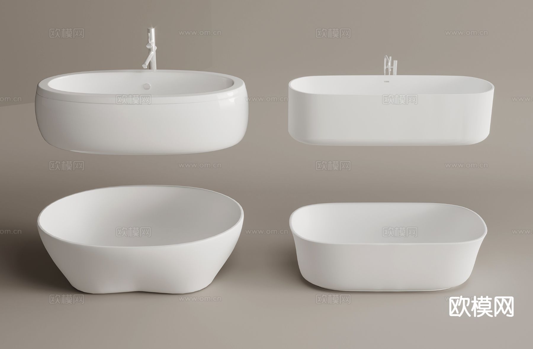 立地浴缸 浴盆3d模型下载