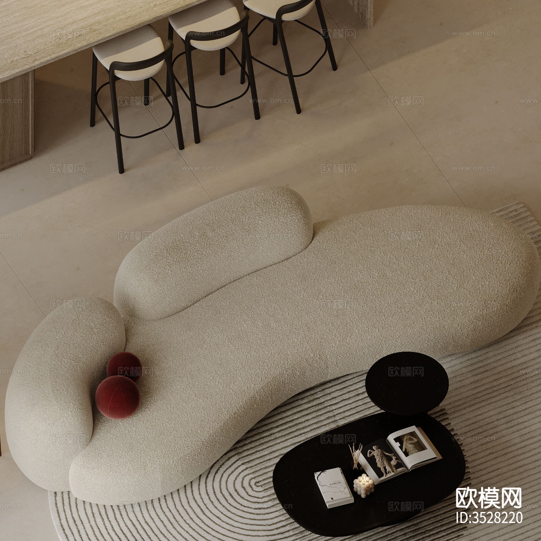 原木风客餐厅效果图下载（渲染图15）