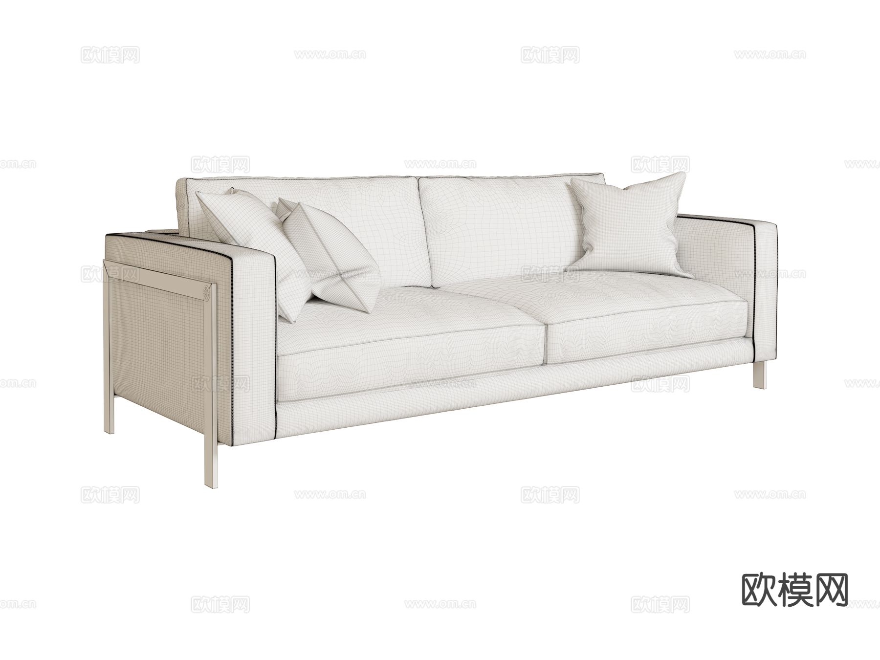 roberto cavalli Manhattan双人沙发3d模型下载（渲染图2）