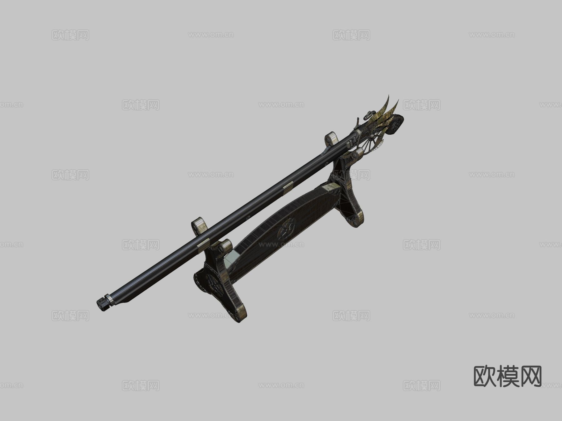 步枪 枪支 枪械 武器3d模型下载（渲染图3）