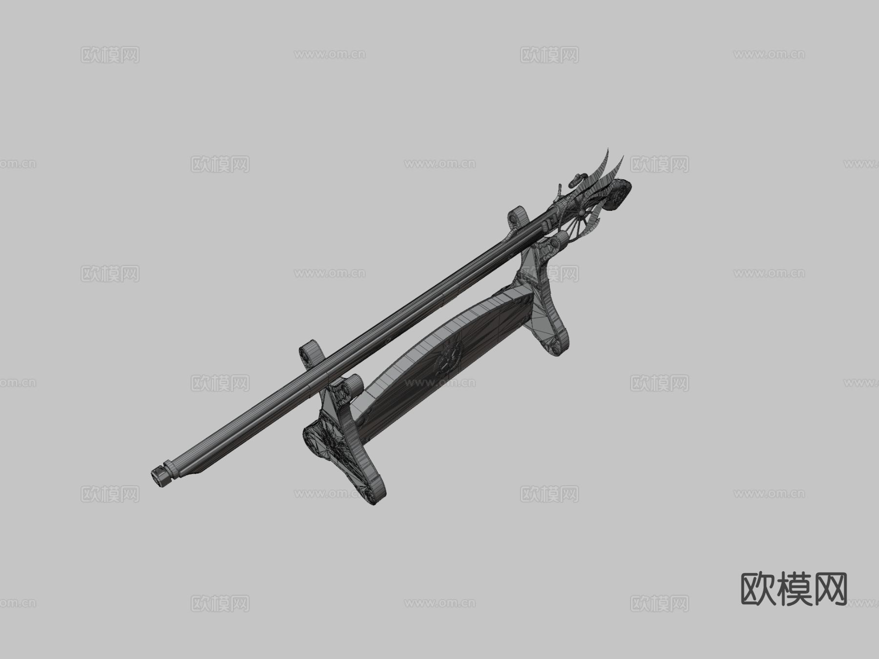 步枪 枪支 枪械 武器3d模型下载（渲染图2）