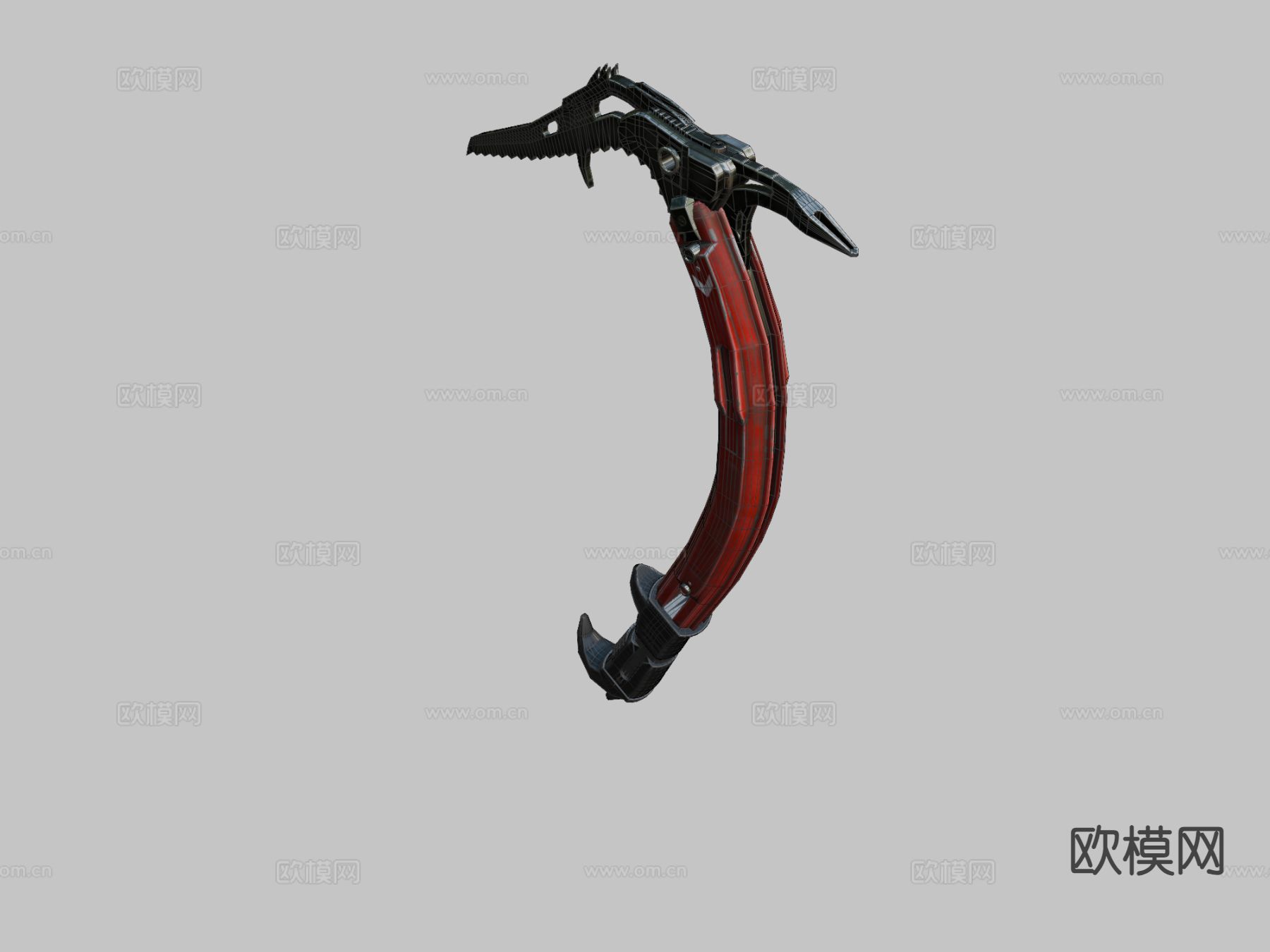 动漫道具 游戏道具 冰镐3d模型下载（渲染图2）