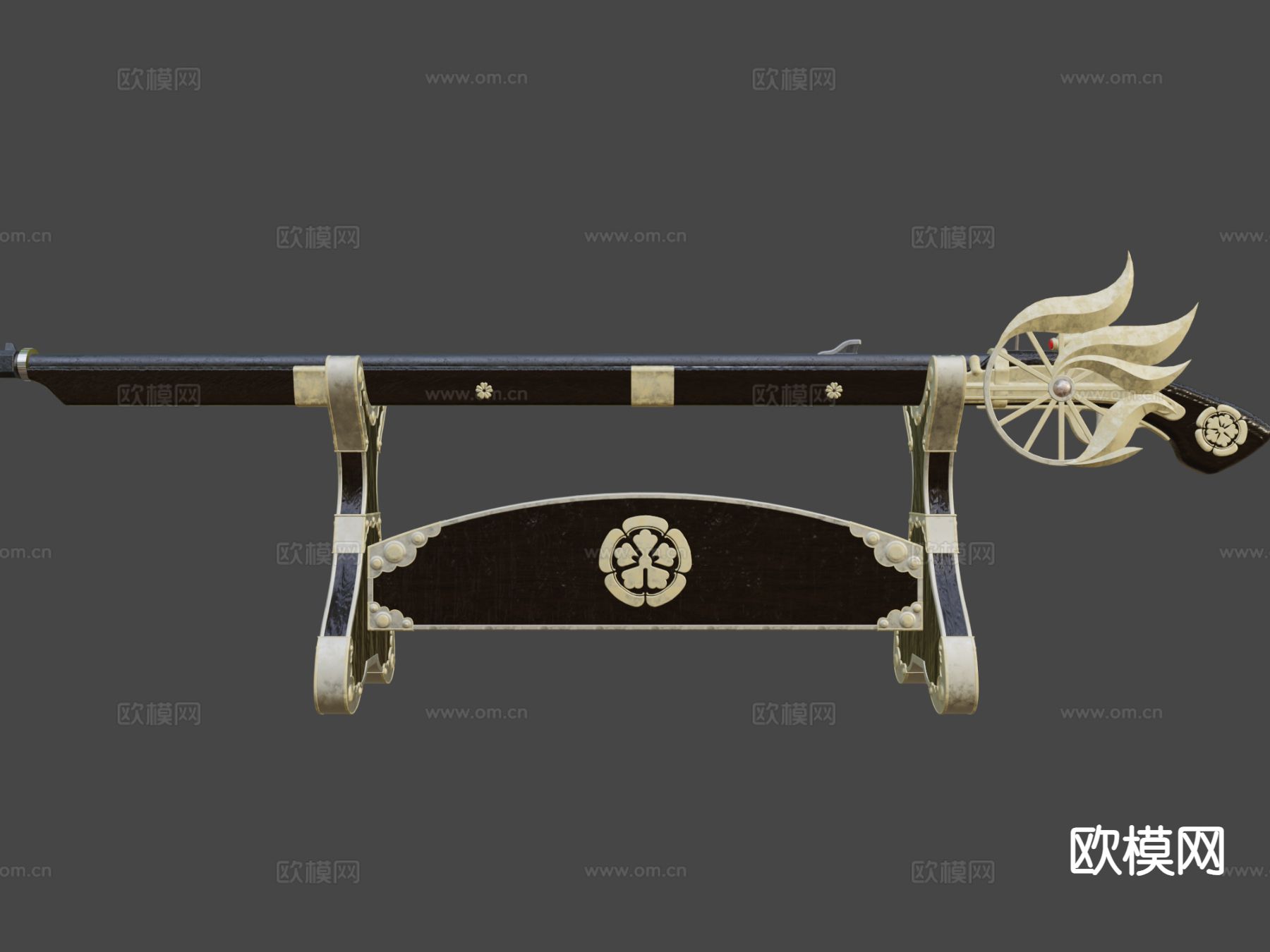 步枪 枪支 枪械 武器3d模型下载（渲染图8）