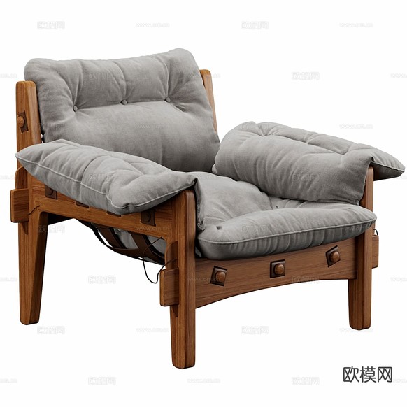 北欧沙发椅 休闲椅3d模型下载