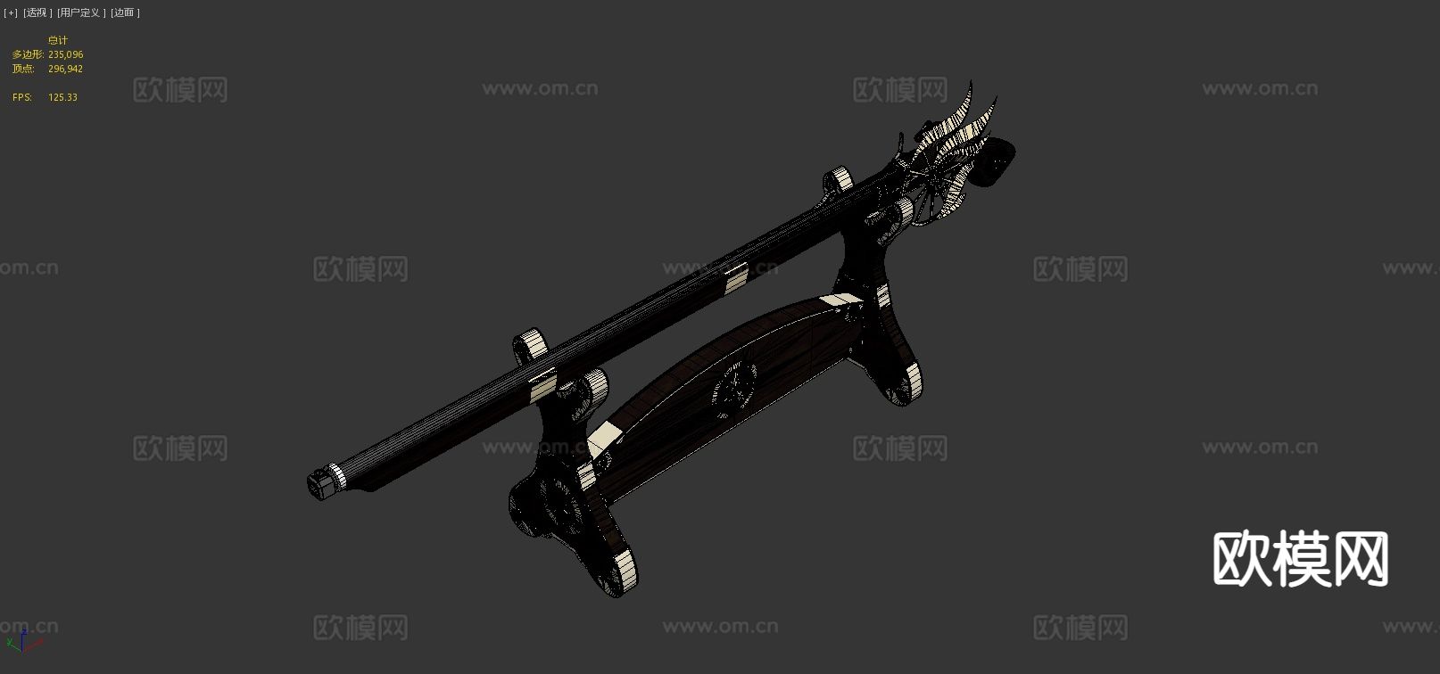 步枪 枪支 枪械 武器3d模型下载（渲染图5）