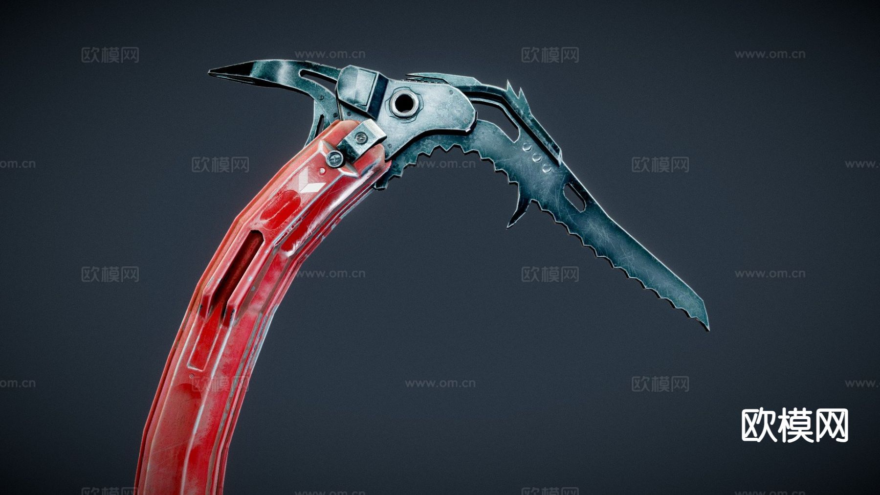 动漫道具 游戏道具 冰镐3d模型下载（渲染图1）
