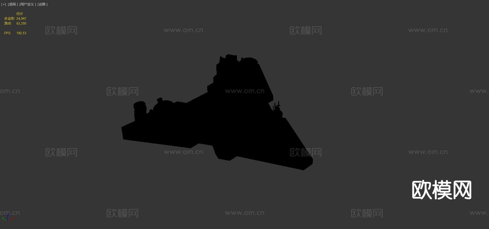 动漫基地 科幻基地 地平线3d模型下载（渲染图5）
