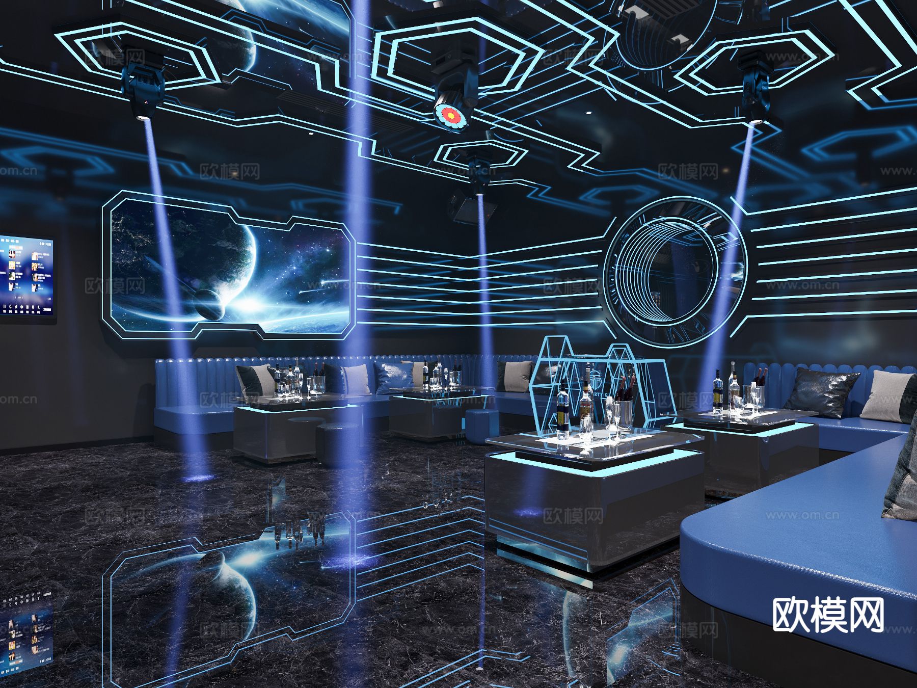 KTV包间 夜总会 酒吧3d模型下载