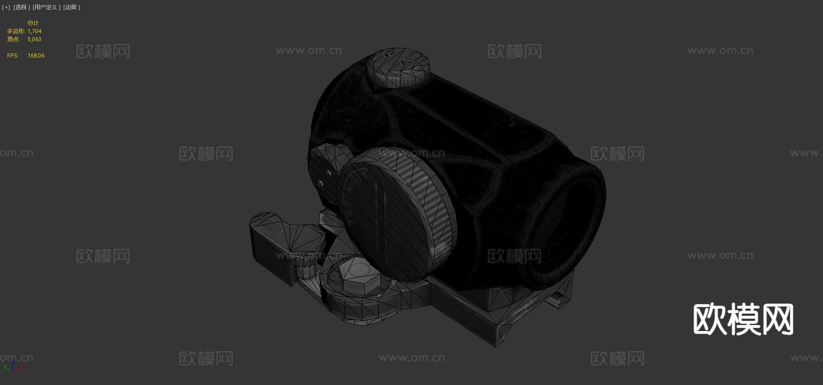 微型瞄准镜 倍镜3d模型下载（渲染图5）