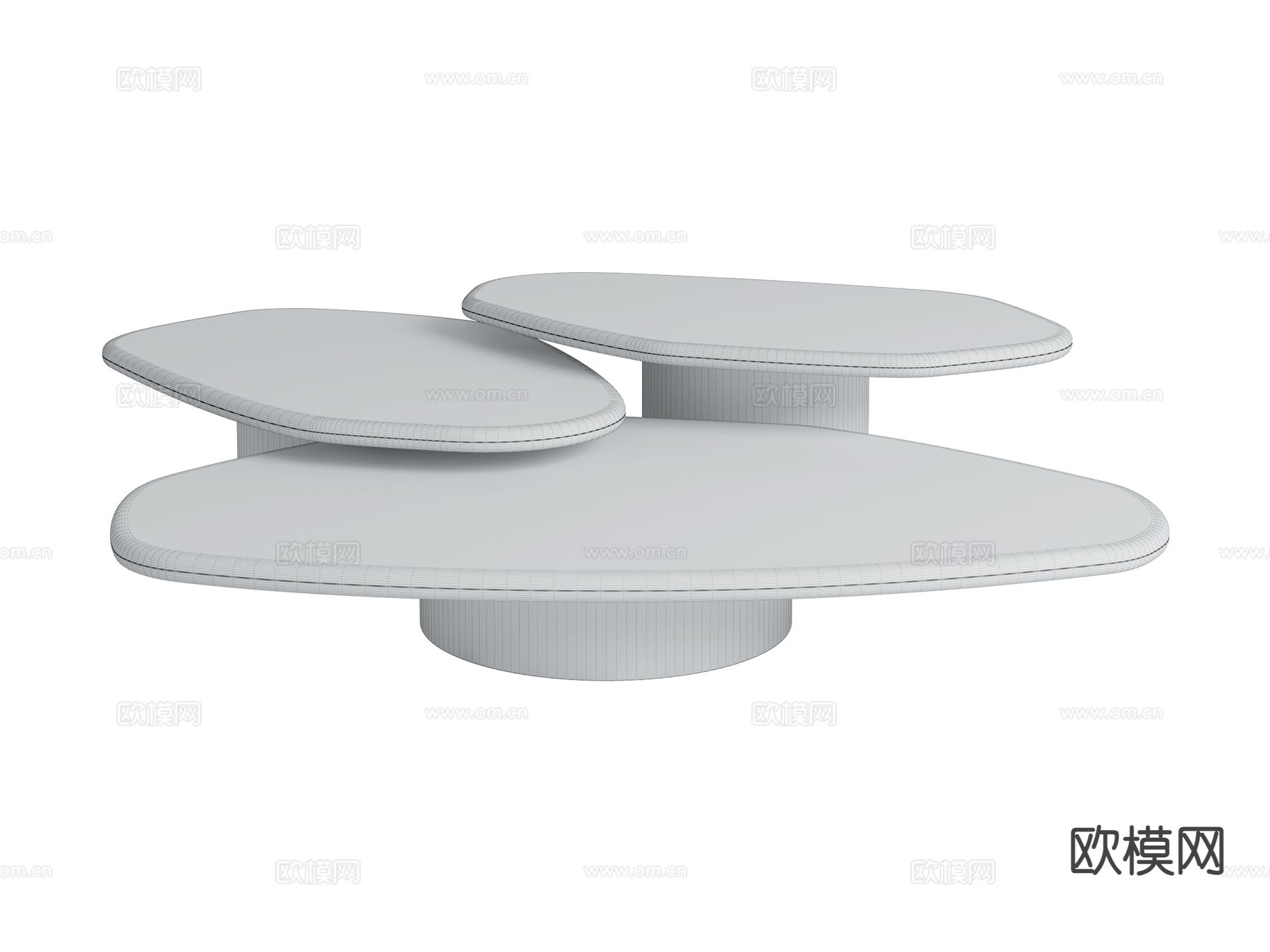 roberto cavalli Ragali 茶几3d模型下载（渲染图2）