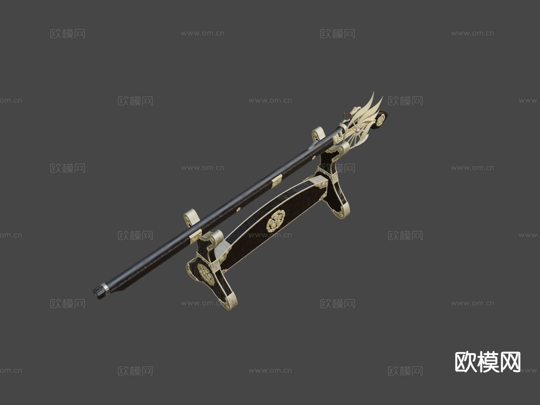 步枪 枪支 枪械 武器3d模型下载（渲染图7）