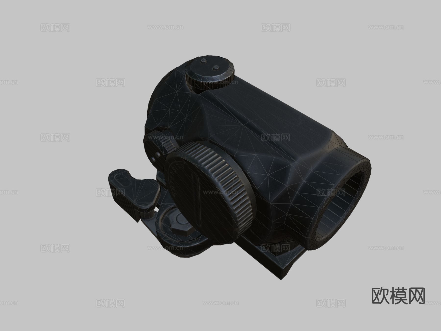 微型瞄准镜 倍镜3d模型下载（渲染图3）