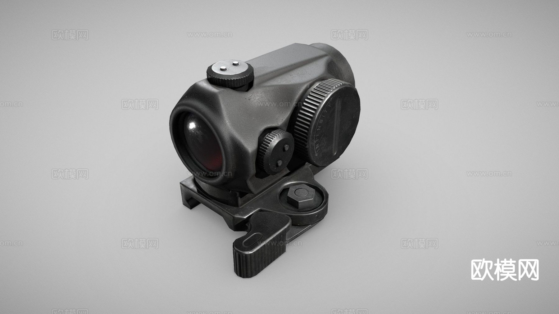 微型瞄准镜 倍镜3d模型下载（渲染图1）