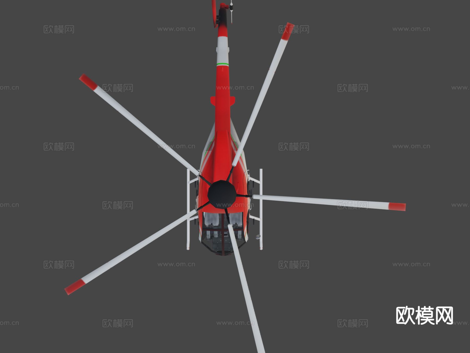 直升机 飞机3d模型下载（渲染图6）