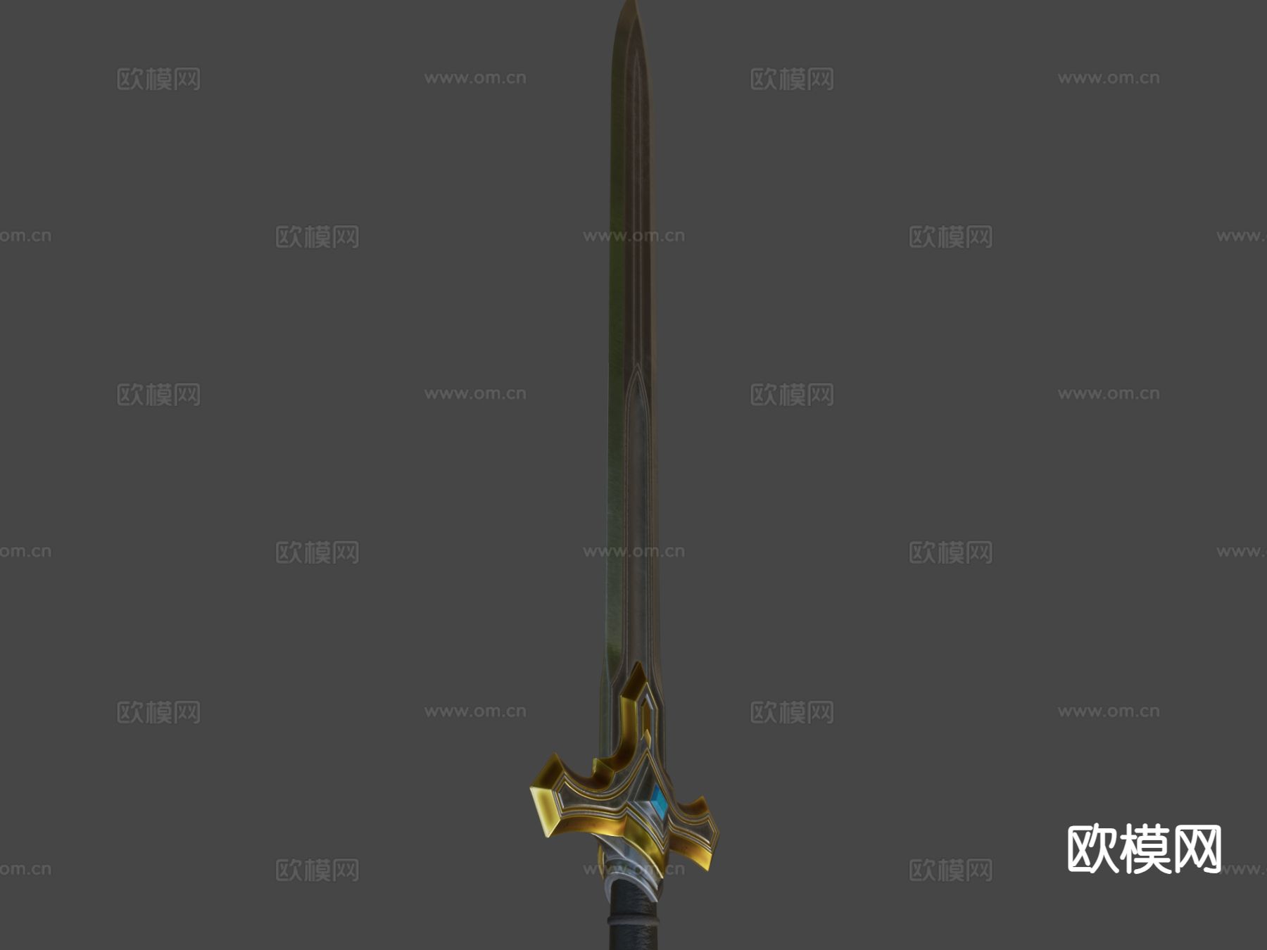 动漫道具 古风剑 长剑 剑刃3d模型下载（渲染图7）