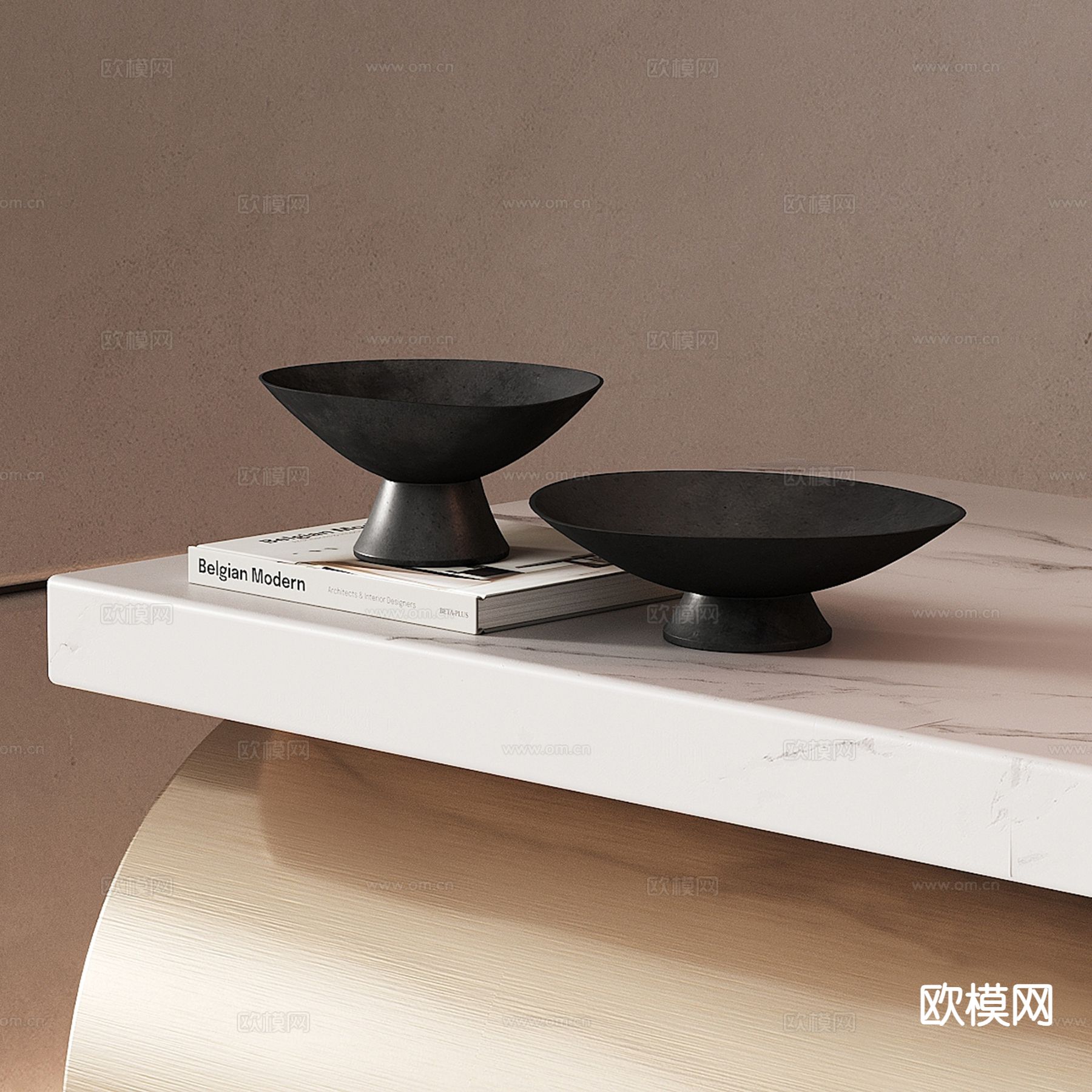 接待台 办公前台su模型下载（渲染图2）