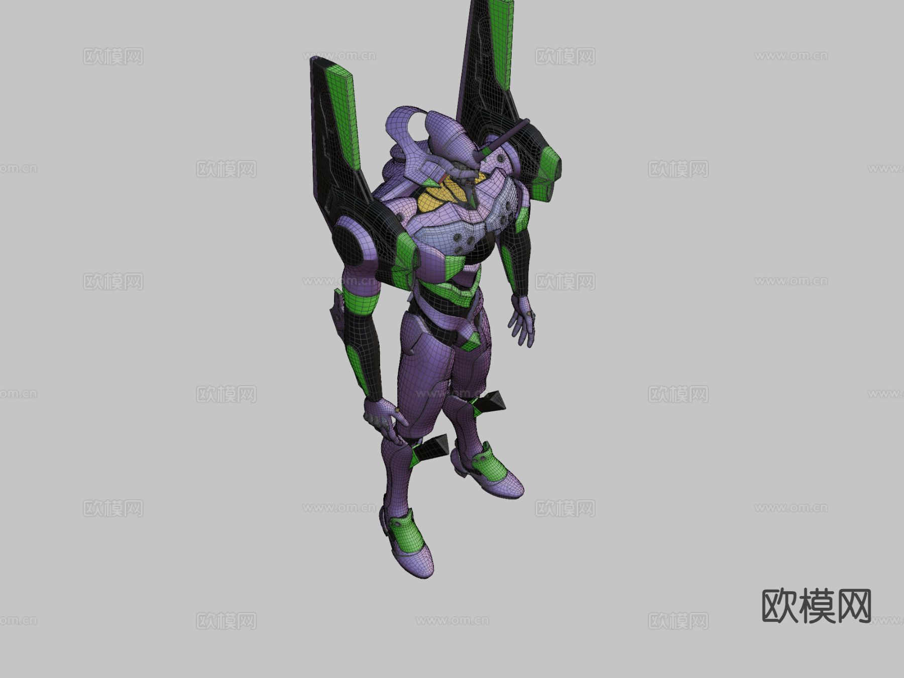 动画人物 机器人3d模型下载（渲染图3）