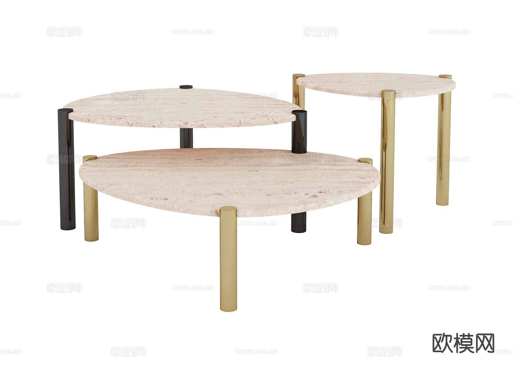 roberto cavalli-Trinidad 茶几3d模型下载（渲染图1）