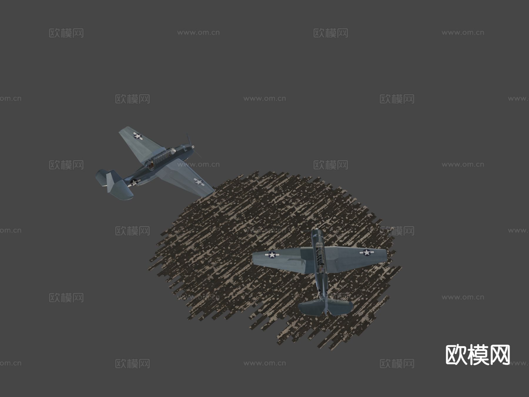 复仇者 飞机战斗机3d模型下载（渲染图6）