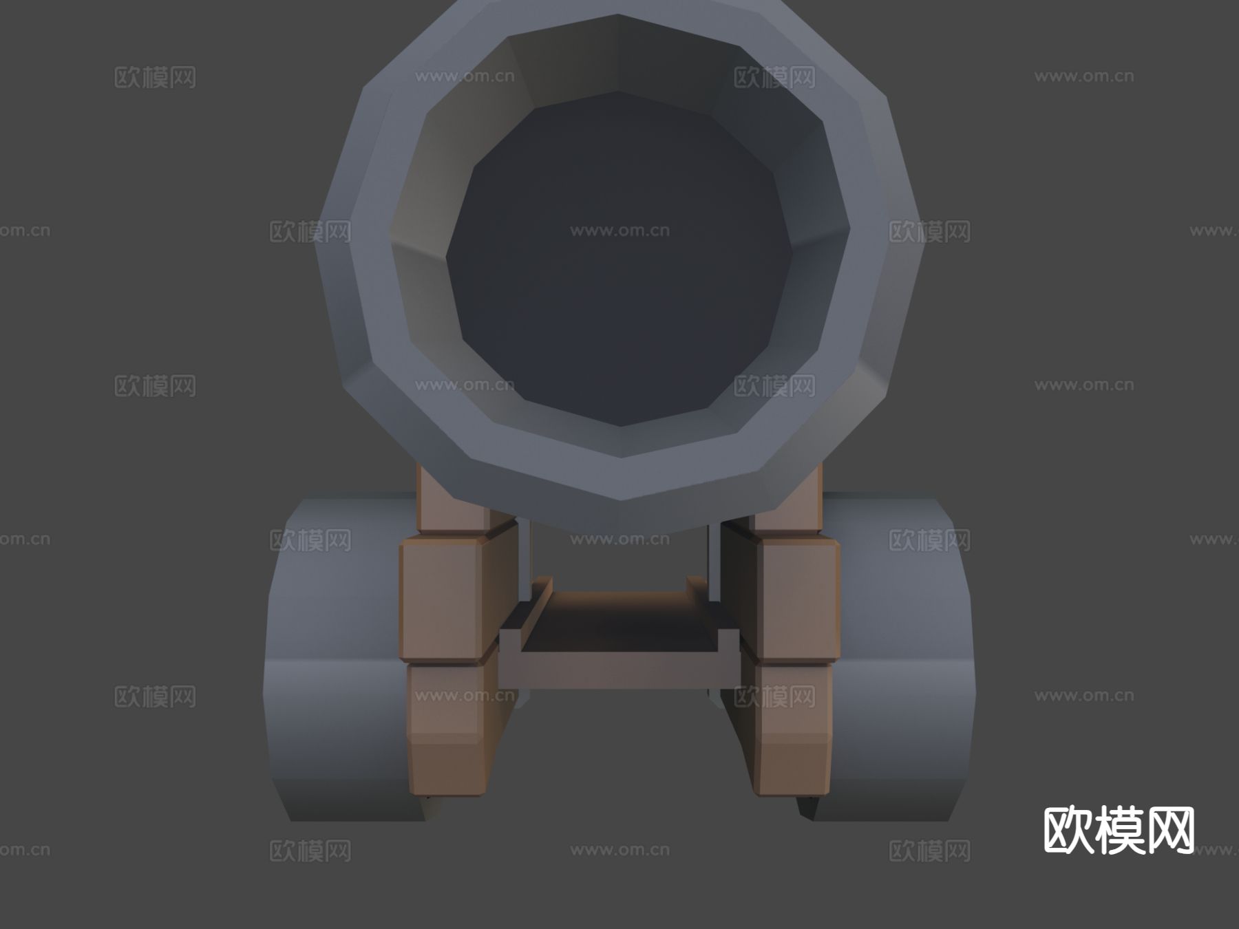 动漫道具 游戏大炮3d模型下载（渲染图6）