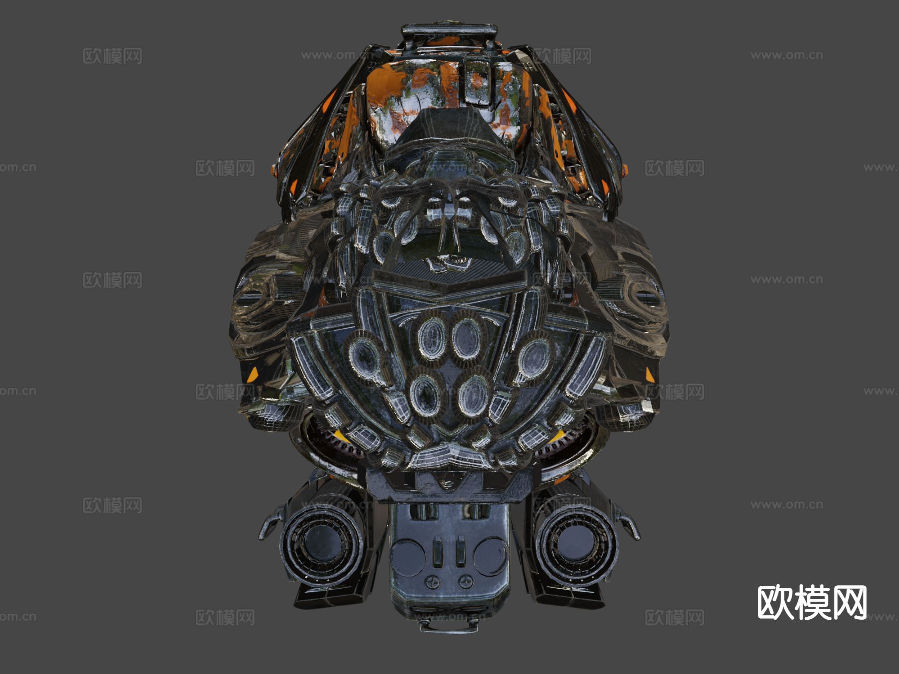 机甲战士 科幻机甲 动漫战士3d模型下载（渲染图6）