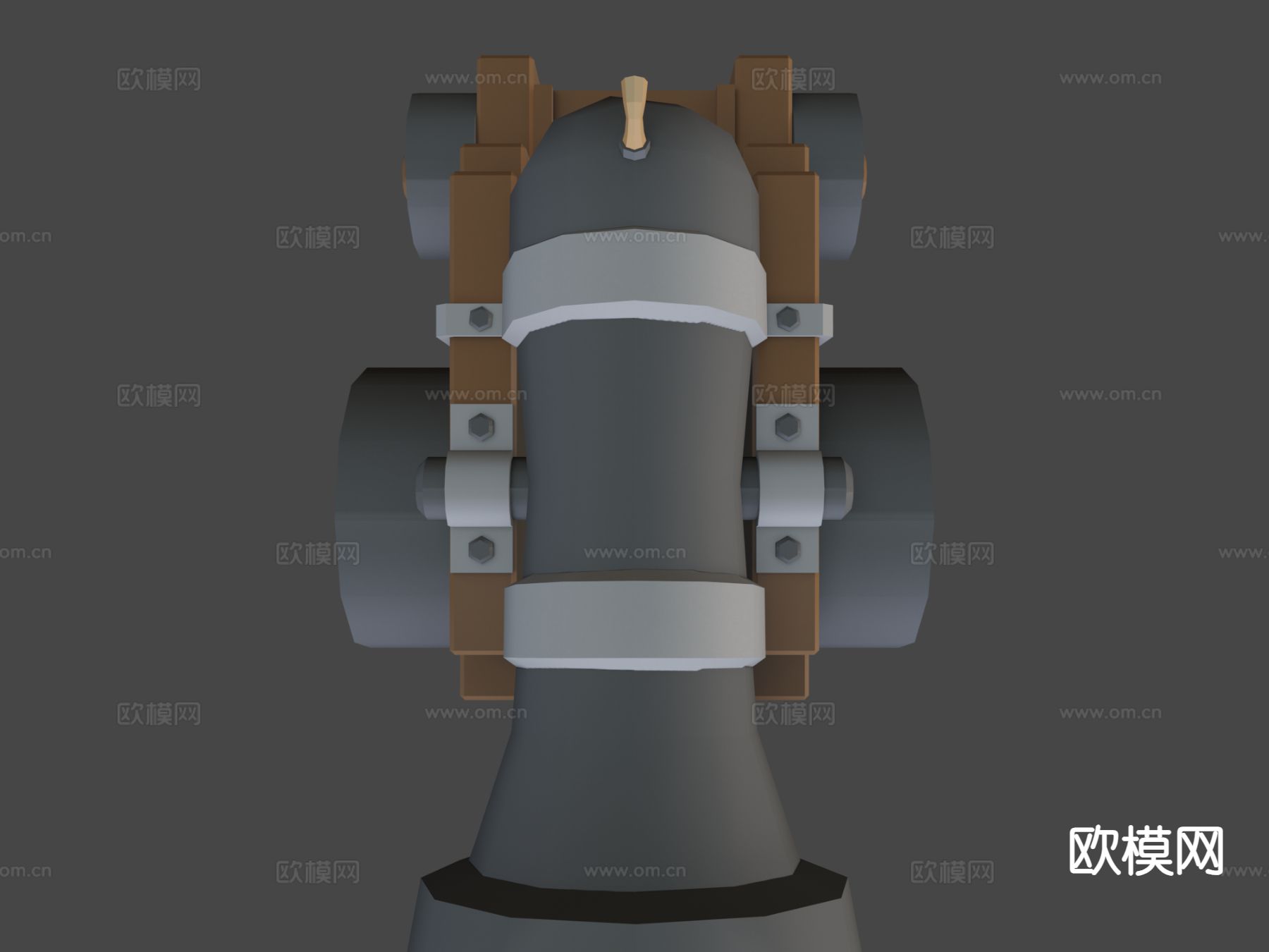 动漫道具 游戏大炮3d模型下载（渲染图7）