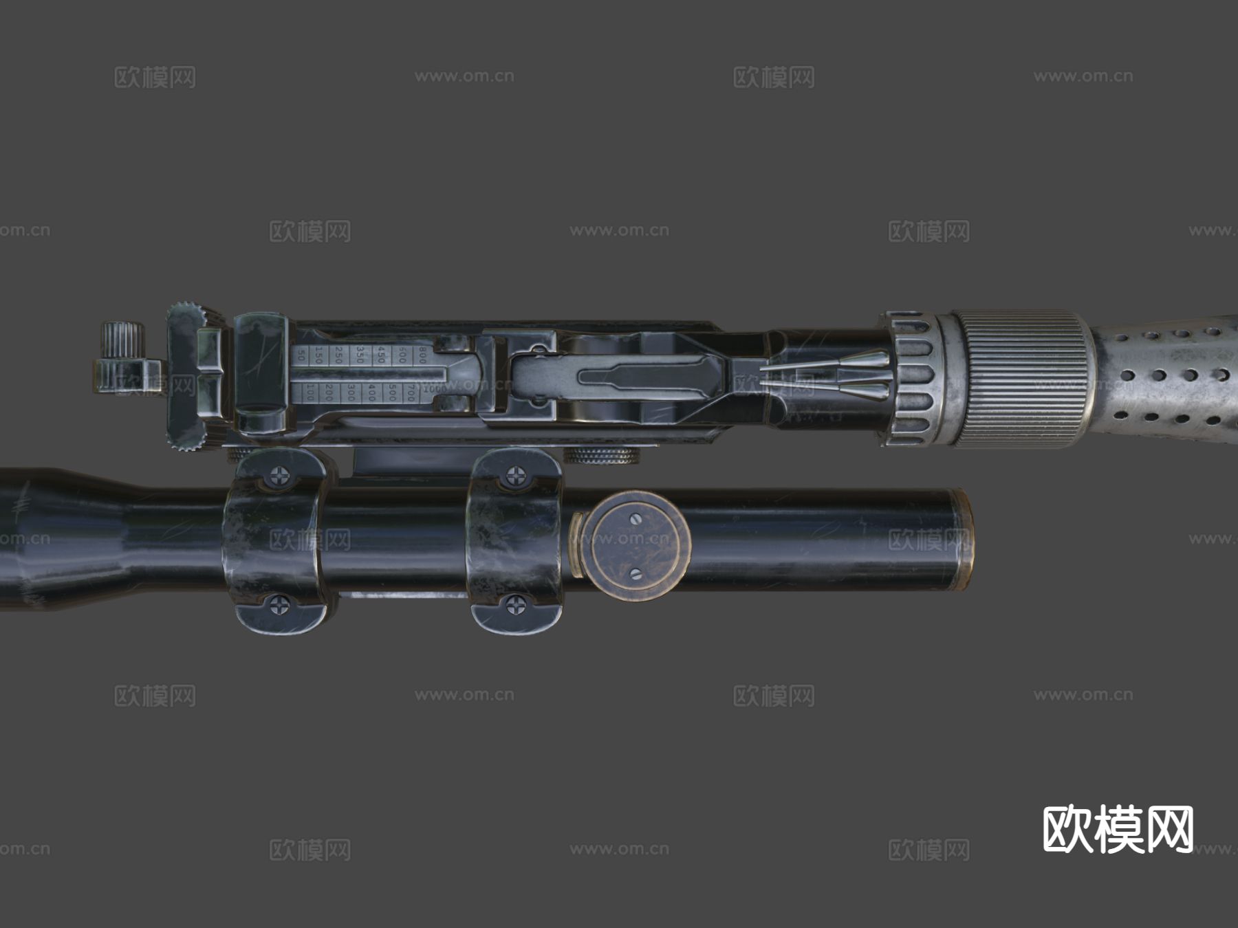 爆破枪3d模型下载（渲染图8）